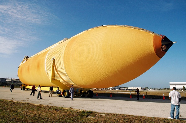  The ogive shape of the Space Shuttle External Tank. 